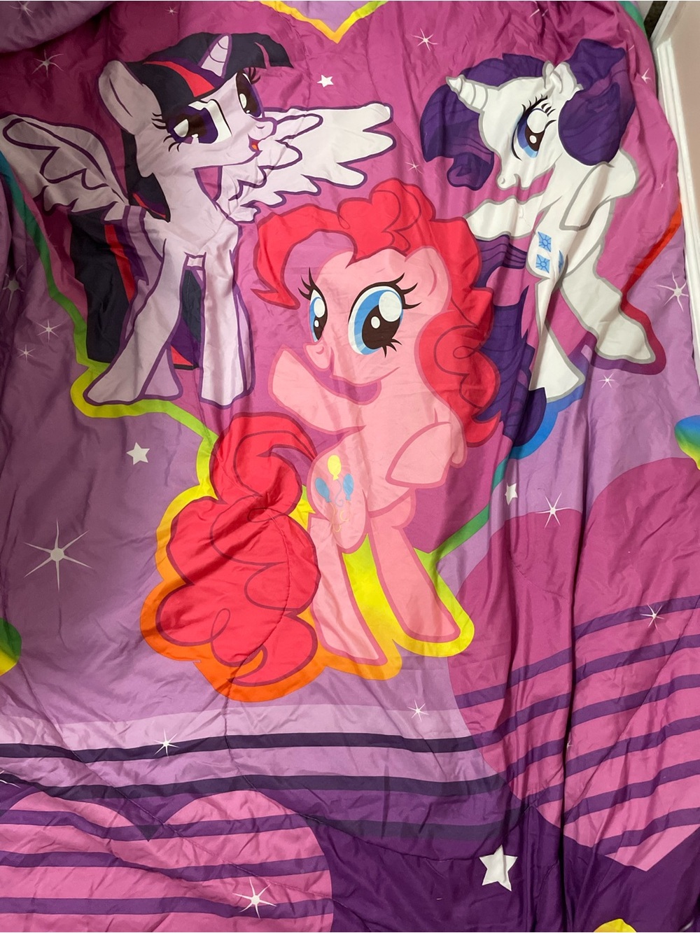 My Little Pony Reversible Twin Comforter Pink Purple